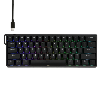 60 Mechanical Percent Hot Swap Keyboard Aluminum RGB Hall