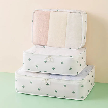 Travel Storage Bag Kit - Large Capacity Luggage Organizer for Clothes and Shoes Packing