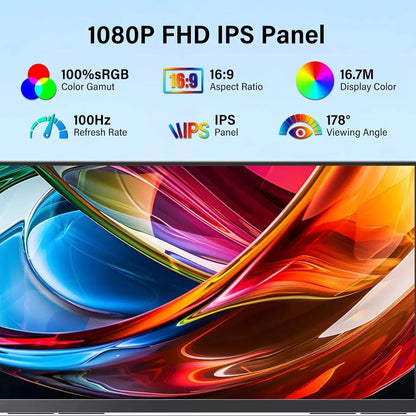 23.8 Inch 100Hz Travel-Friendly IPS Monitor With Eye Maintenance Stand