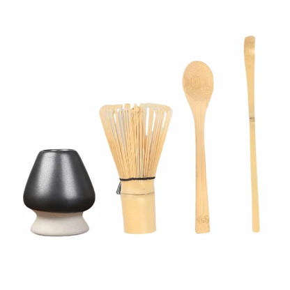 Matcha Whisk Bamboo Tea Kit With Stand Spoon Handmade