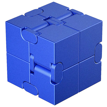 Metal Magic Cube Stress Relief Toy Travel-Friendly Puzzle Focus