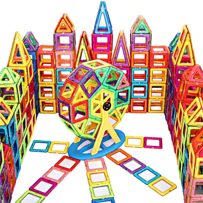 Magnetic Building Blocks Kit for Kids, 30-168PCS Educational Magnetic Tiles for Creative Learning and Imaginative Play