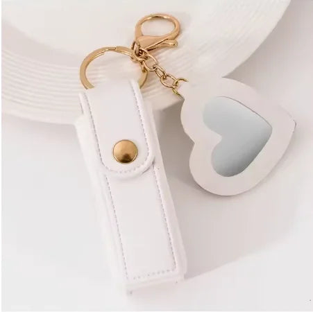 Free 1+1 Birkin Inspired Mini Hand Bag - Mini Leather Lipstick Bag Charm Keychain