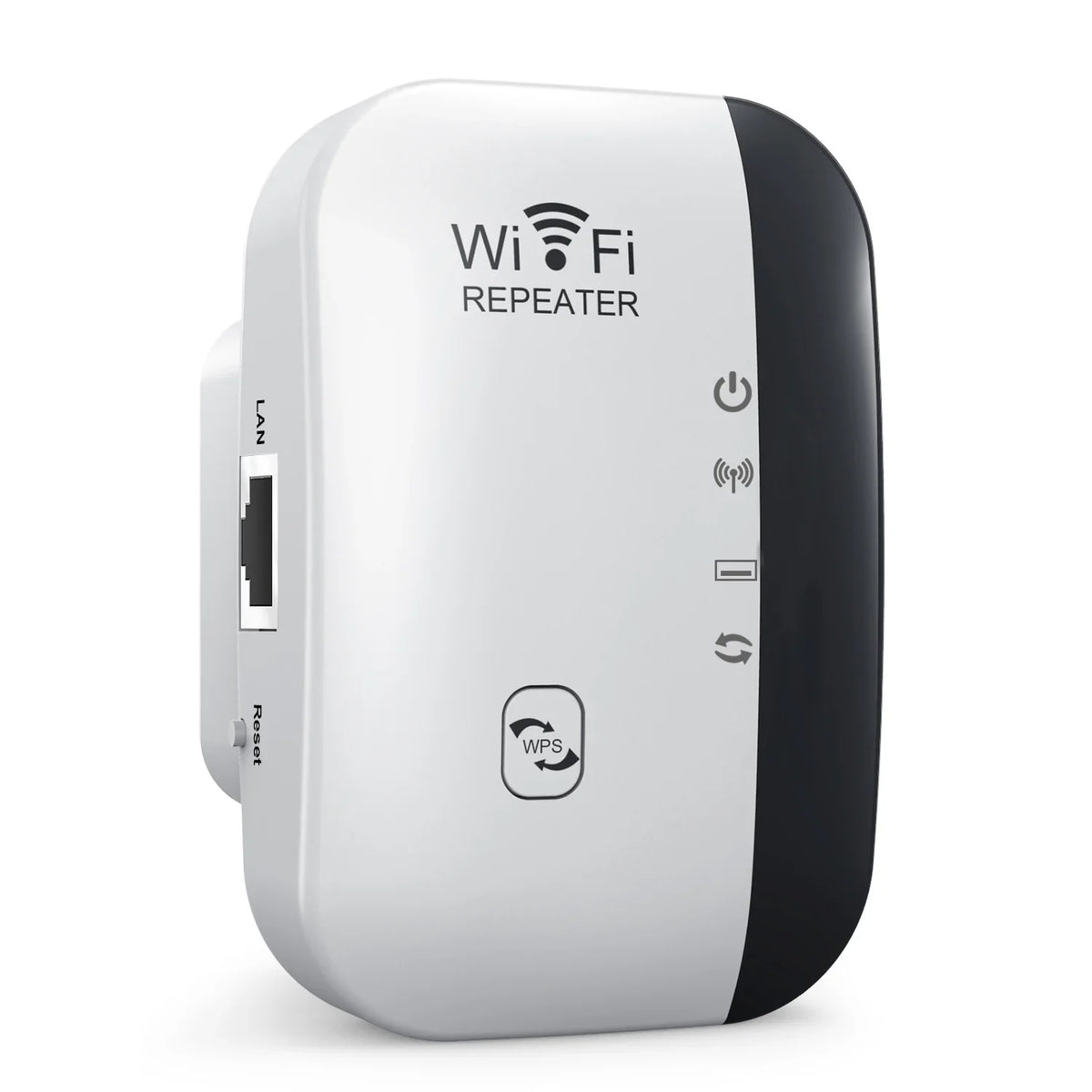 Cordless Repeater with WPS for Household Network Boost 2026 – WiFi Range Extender 300Mbps 2.4GHz
