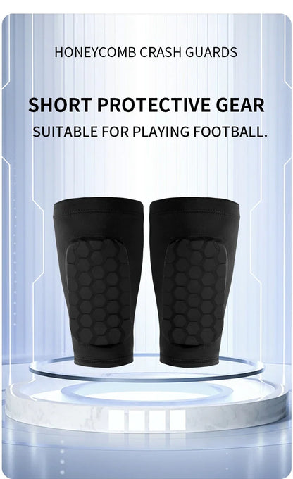 Football Shin Guard Sleeve Covers - Light Elastic Protective Leg Sleeves for Men Women and Teens
