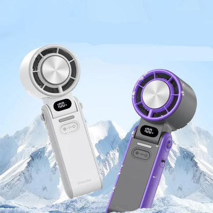 Handheld2026 Edition Fan Foldable Outdoor Cooling 3600mAh Battery 100 Level Turbo Summer