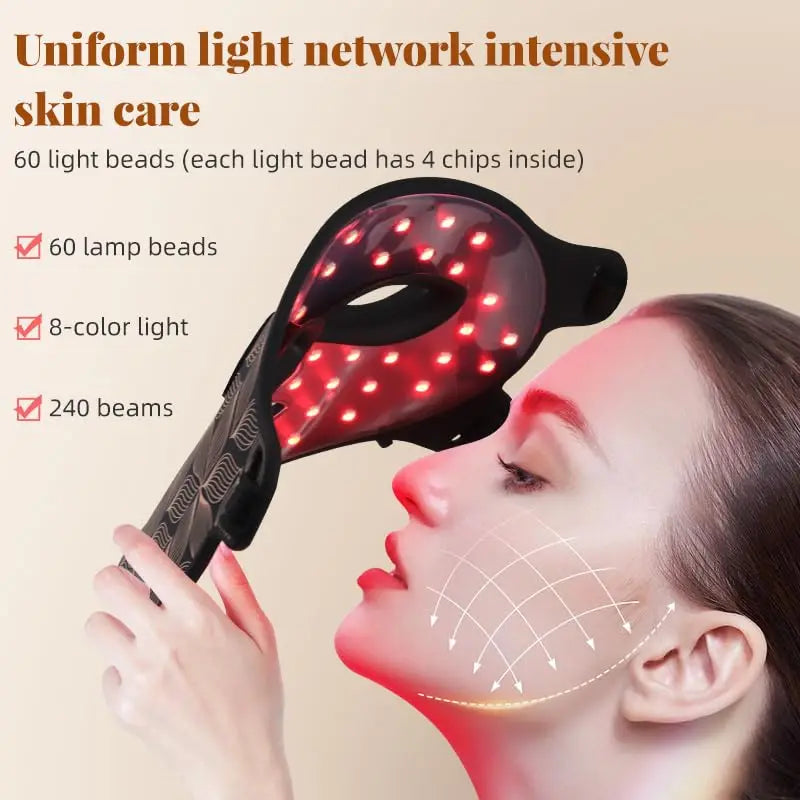 Facial2026 Edition LED Mask With Neck Red Light Infrared Therapy For Anti Aging Skin Rejuvenation Holiday Gifts