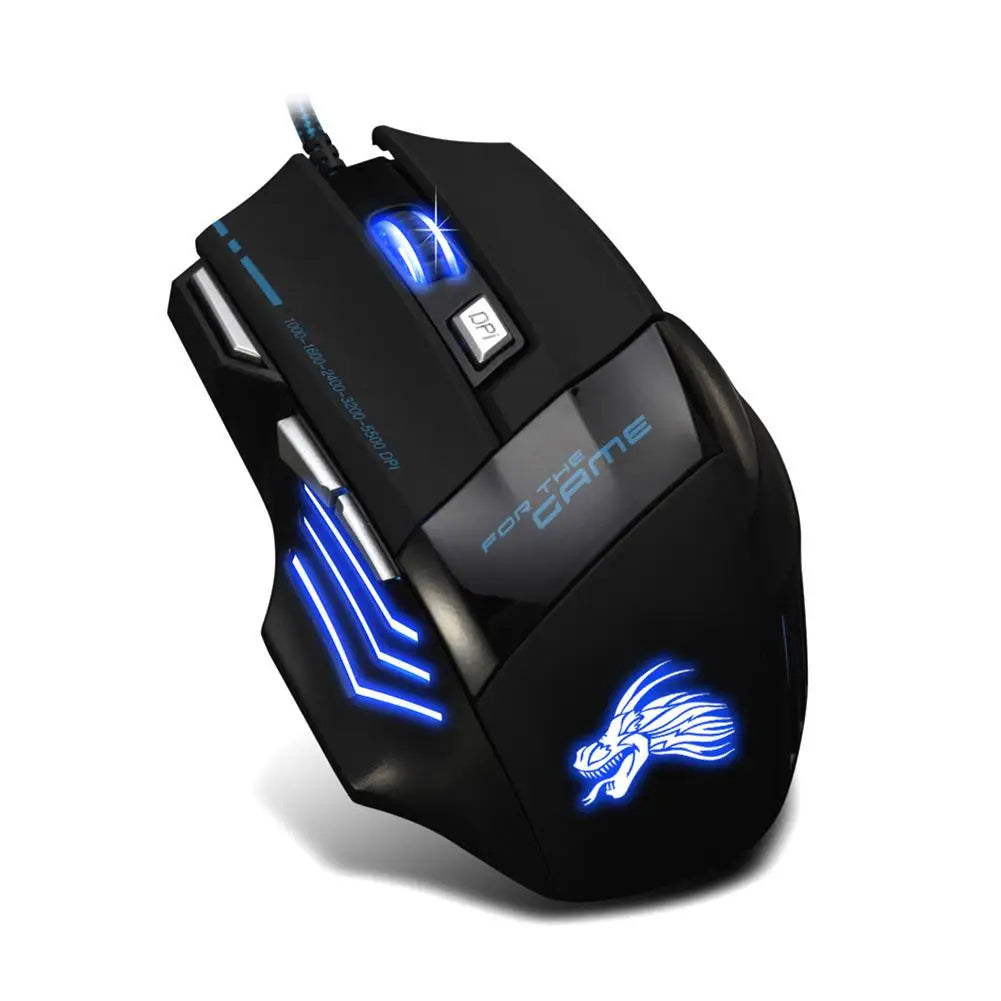 Usb Wired Gaming Mouse 7 Button Backlit Comfort-Grip Comfort