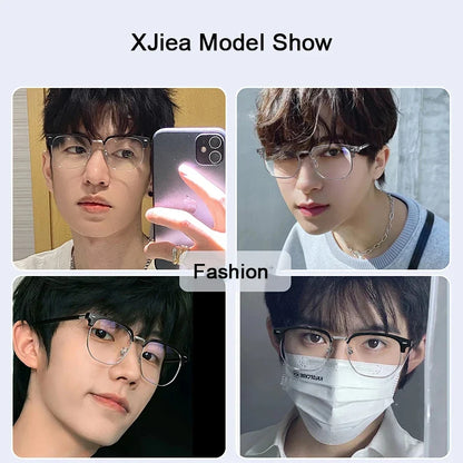 Light Blue Blocking Glasses Photochromic Rectangle Eyewear For Office And Computer Use Fall 2026 TikTok Viral Gift