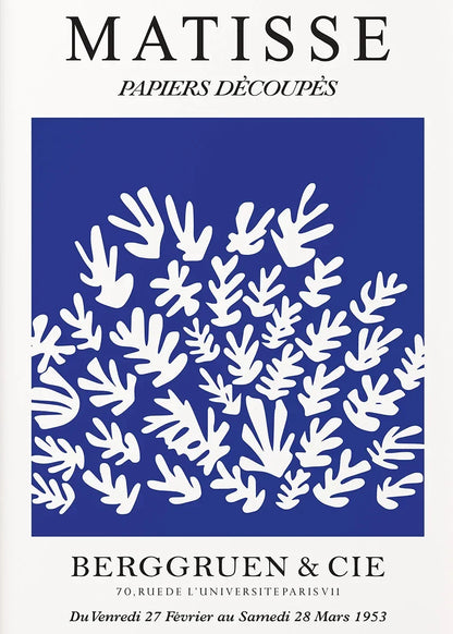 Klein Blue Abstract Canvas Wall Art Vertical Contemporary Print