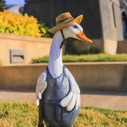 Garden Duck Statue Outdoor Sculpture Spring 2026 Garden Decor Gift Idea For Courtyard