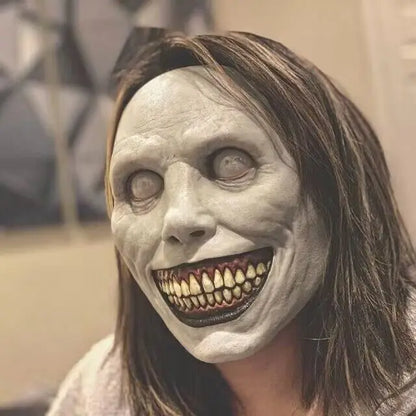 Mask Halloween Latex Smiley Demon Full Face Horror Party