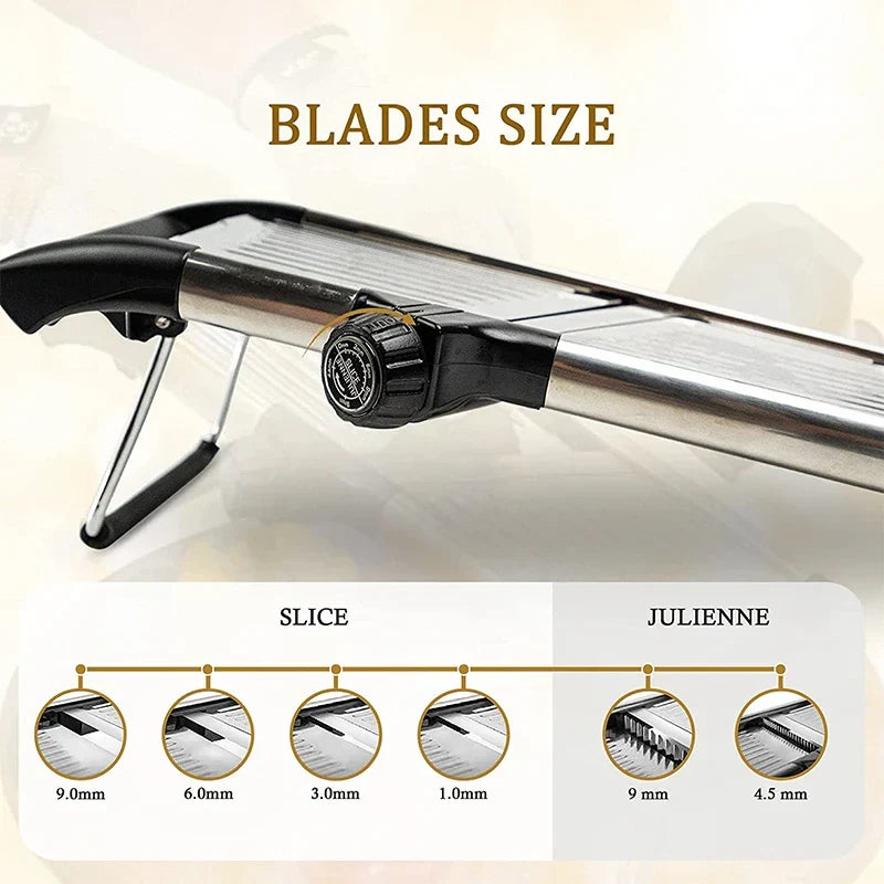 Mandoline Slicer Flexible Stainless Steel Vegetable Cutter, Fall 2025 Kitchen Device For Precise Julienne Slicing
