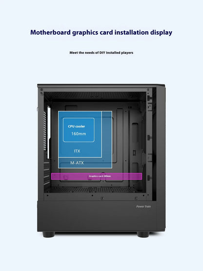 Mini ITX mATX 23L PC Case SFX ATX Support Travel-Friendly Chassis
