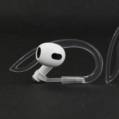 Transparent Silicone Ear Hooks for Airpods Flexible Anti-Slip Sports Accessories
