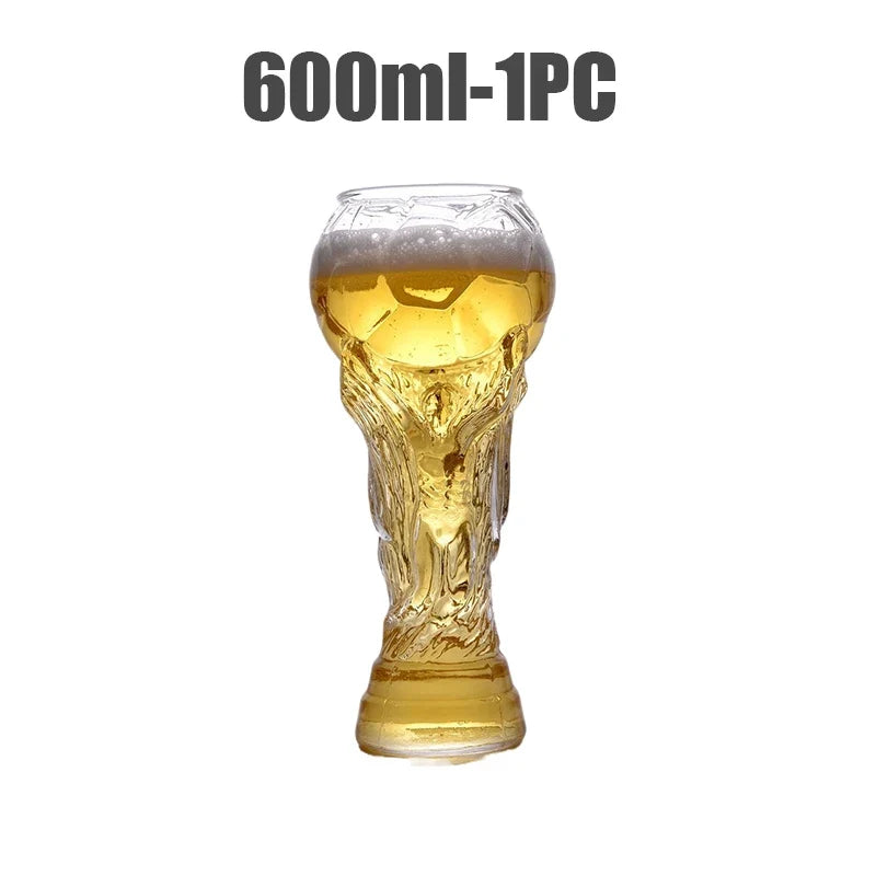 Beer Glass Cup Soccer Themed Top-Grade Trophy Style For Man Cave Decor Fall 2026 Gift For Football Fans