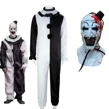 Art2025 Edition The Clown Cosplay Jumpsuit And Mask Halloween