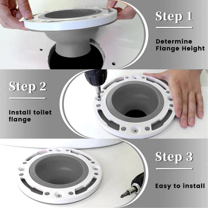 Toilet Flange Repair Kit Universal Fit - DIY Household Improvement 2026, Simple Leak Prevention