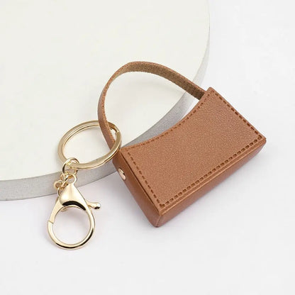 Free 1+1 Birkin Inspired Mini Hand Bag - Candy Color Bag Charm Keychain