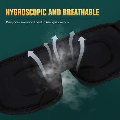 Light Blocking, Plush and Breathable Eyeshade for Travel and Night Rest – 3D Sleep Eye Mask