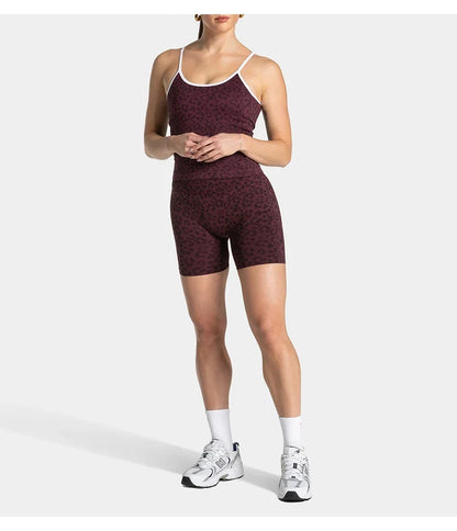women's Stretchy seamless yoga shorts - high-waist hip-lifting, nylon blend, for gym and running