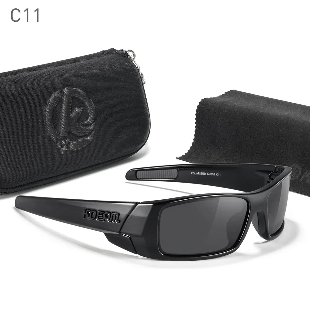 Sunglasses Photochromic All-Black Frame Fishing Sunglasses Summer 2026 Night Driving Comfort Case Included