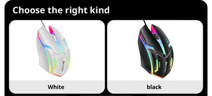 Wired RGB Gaming Mouse 3 Button USB Accurate Office