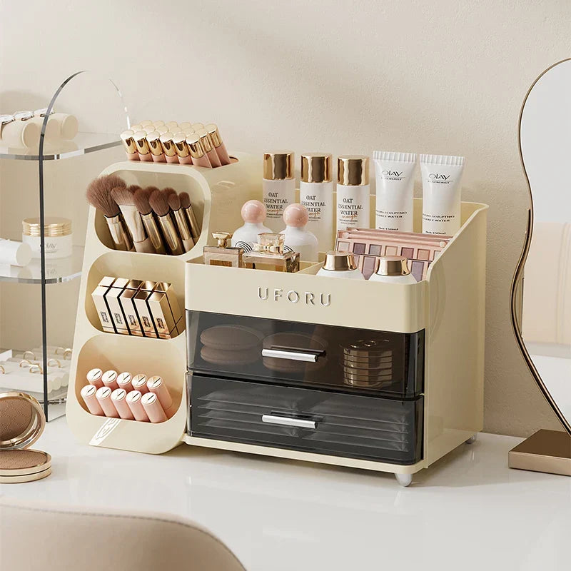 Storage Cosmetics Box Large Capacity Multifunctional Organizer Back To School 2026 Dorm Room Vanity