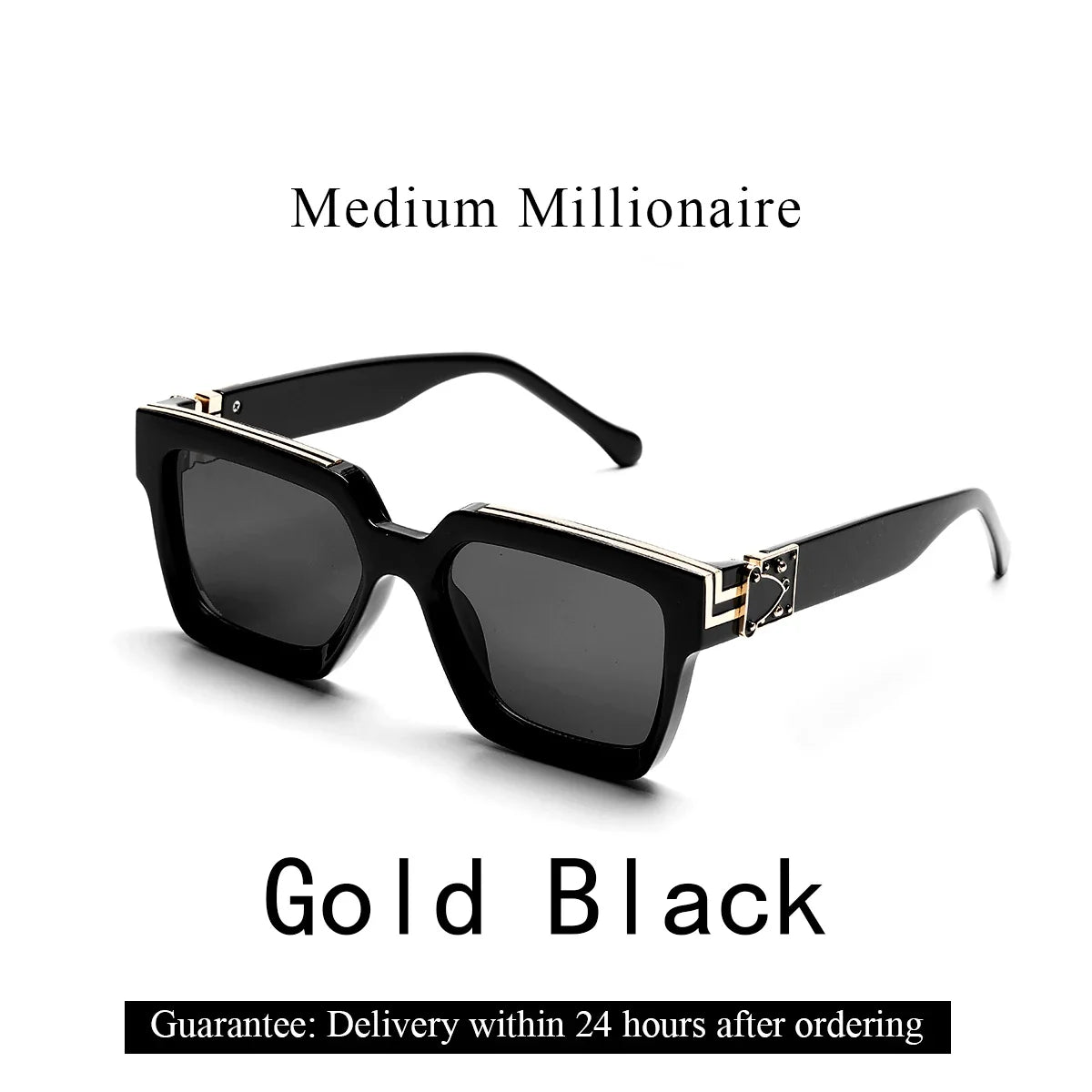 Sunglasses Black Retro Square Shades Deluxe Fashion Eyewear Fall 2026 Trend Gift Idea