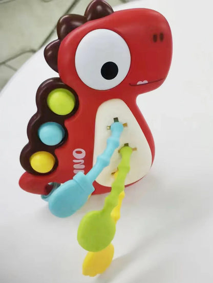 Dinosaur Montessori Pull Toy Newborn Sensory Toys Teether