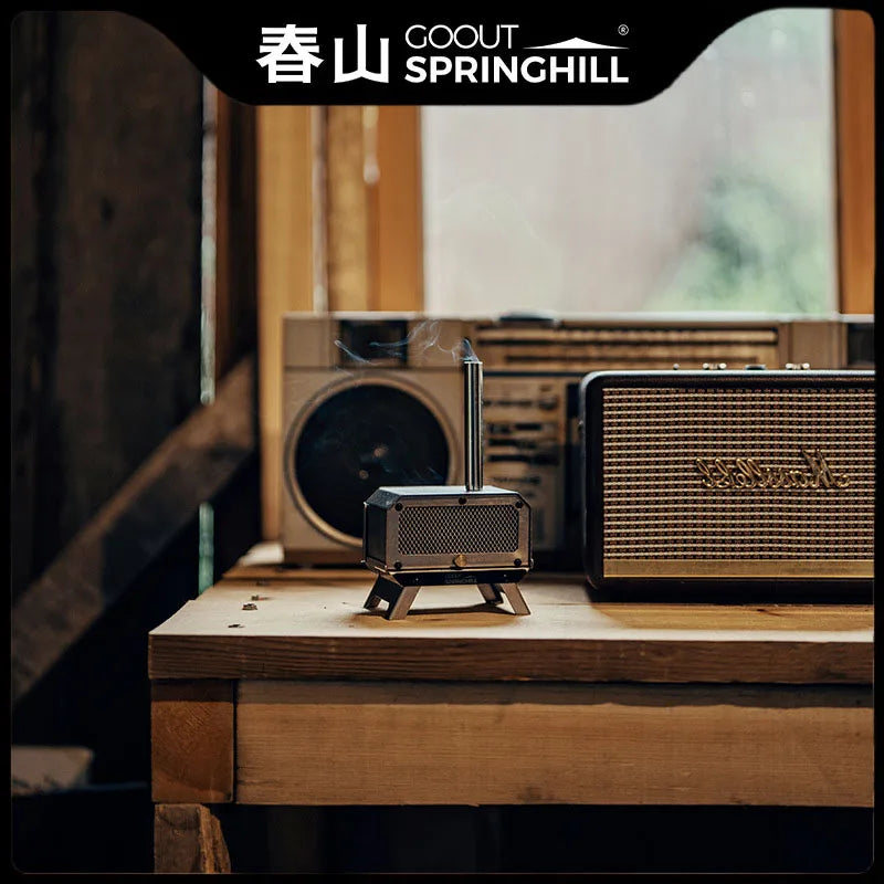 Travel-Friendly Wood Stove Foldable Stainless Steel Mini Camping Incense Burner Fall 2025 Mosquito Control And Tabletop Aroma