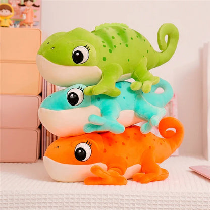Chameleon Plush Pillow 30cm Cartoon Reptile Cozy Gift