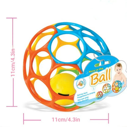 Baby Rattle Teether Ball Newborn Sensory Toys Plush Safe