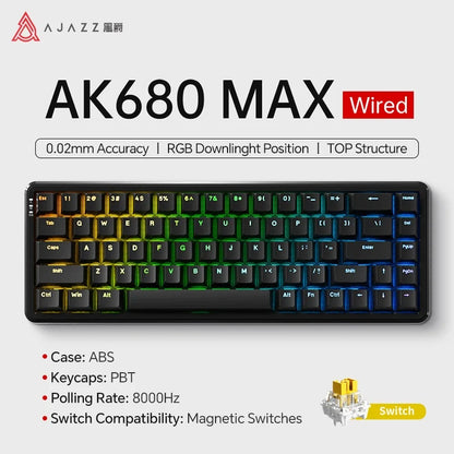Mechanical Keyboard Sixty Mini Cordless ARGB Magnetic Hall