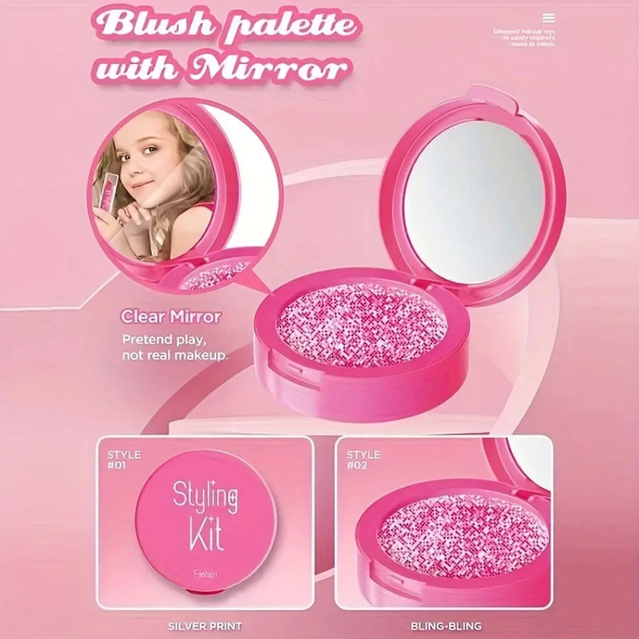 Kids Makeup Kit - Toy Makeup Kit For Pretend Play, 10-Piece Non-Toxic, No Liquid, Fall 2025 Gift