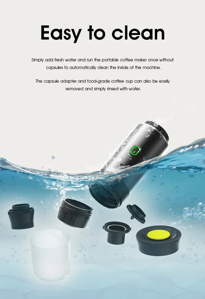 Travel-Friendly Espresso Machine Cordless 3 In 1 Travel Car Camp