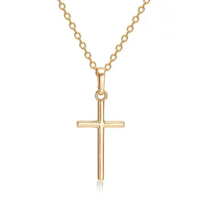 Necklace Cross Pendant Jewelry Unisex Long Chain Christian Charm Gift Idea Summer 2026 Trend