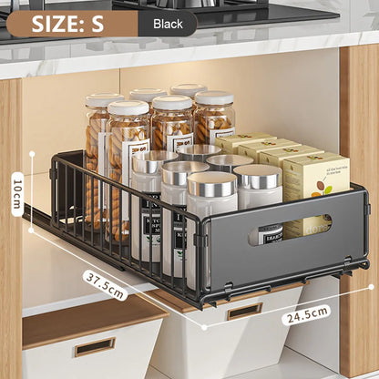 Out Pull Cabinet Organizer Slide Drawer Kitchen Rack