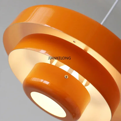 Lamp Pendant Retro Danish Chandelier - Fall 2026 Decor for Cafes and Homes, Cozy Ambient Lighting