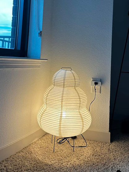 Rice LED Paper Lamp Tricolor Dimming Japanese Style