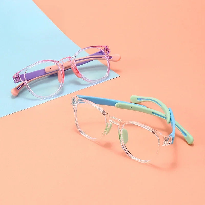 Blue2026 Edition Light Blocking Glasses Kids Eyewear Anti Eyestrain UV Protection for Digital Devices Back to School