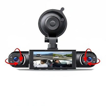 Front/Rear/Inside Cameras, Full HD 1080p Night Vision, Loop Recording Fall 2026 – Dash Cam 4 Channel Car DVR