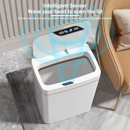 Smart Sensor Trash Can 15L 18L Touchless Quiet Water-Resistant