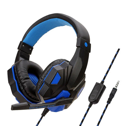 Gaming Headset Wired Noise Cancelling Microphone Flexible