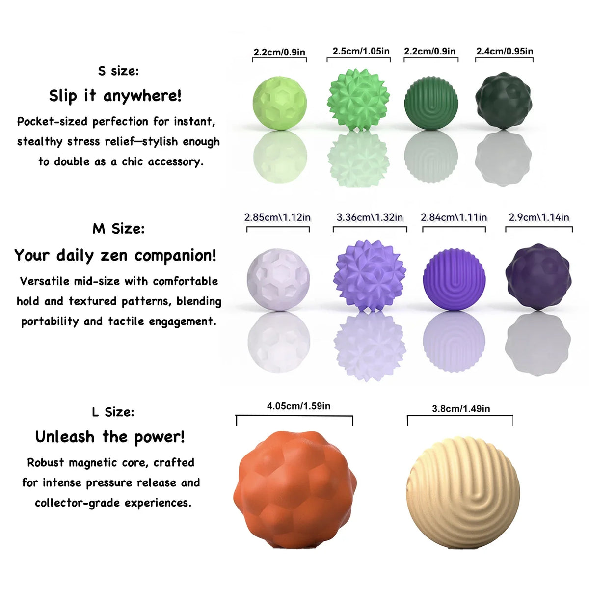Ball Magnetic Fidget Toy Silicone Sensory Stress Relief