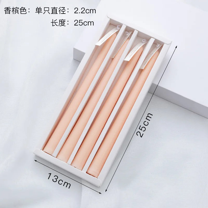 Candles Taper 4 Pack Slender Scented Smokeless Long Branch Wedding Table Decor Fall 2025 DIY Centerpieces