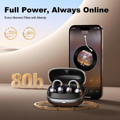 Conduction Bone Open Ear Bluetooth Earbuds Sports Gym