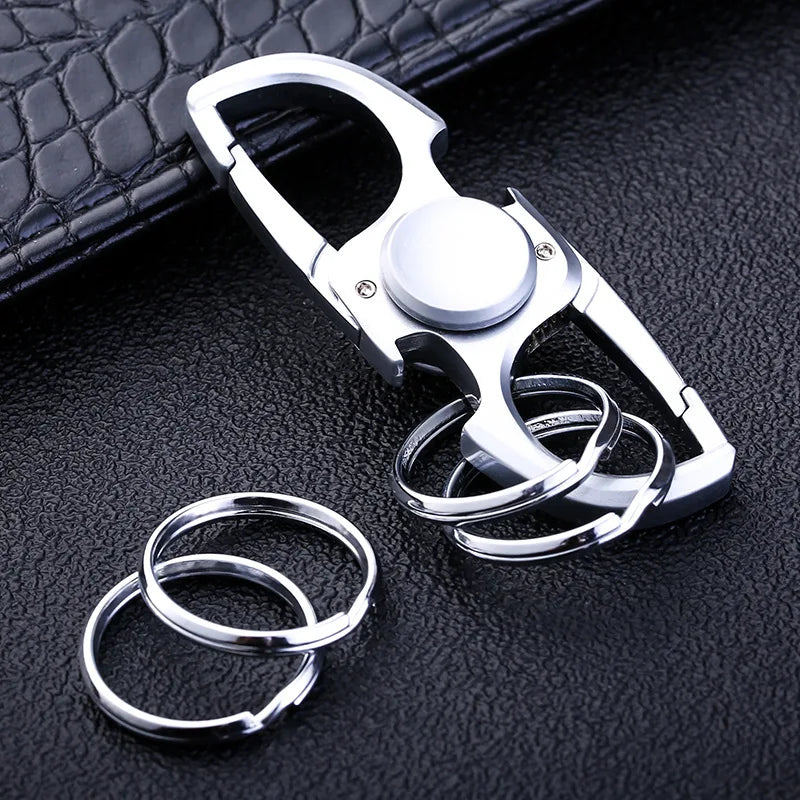 Fidget2025 Edition Spinner Keychain Stainless Steel EDC Gift