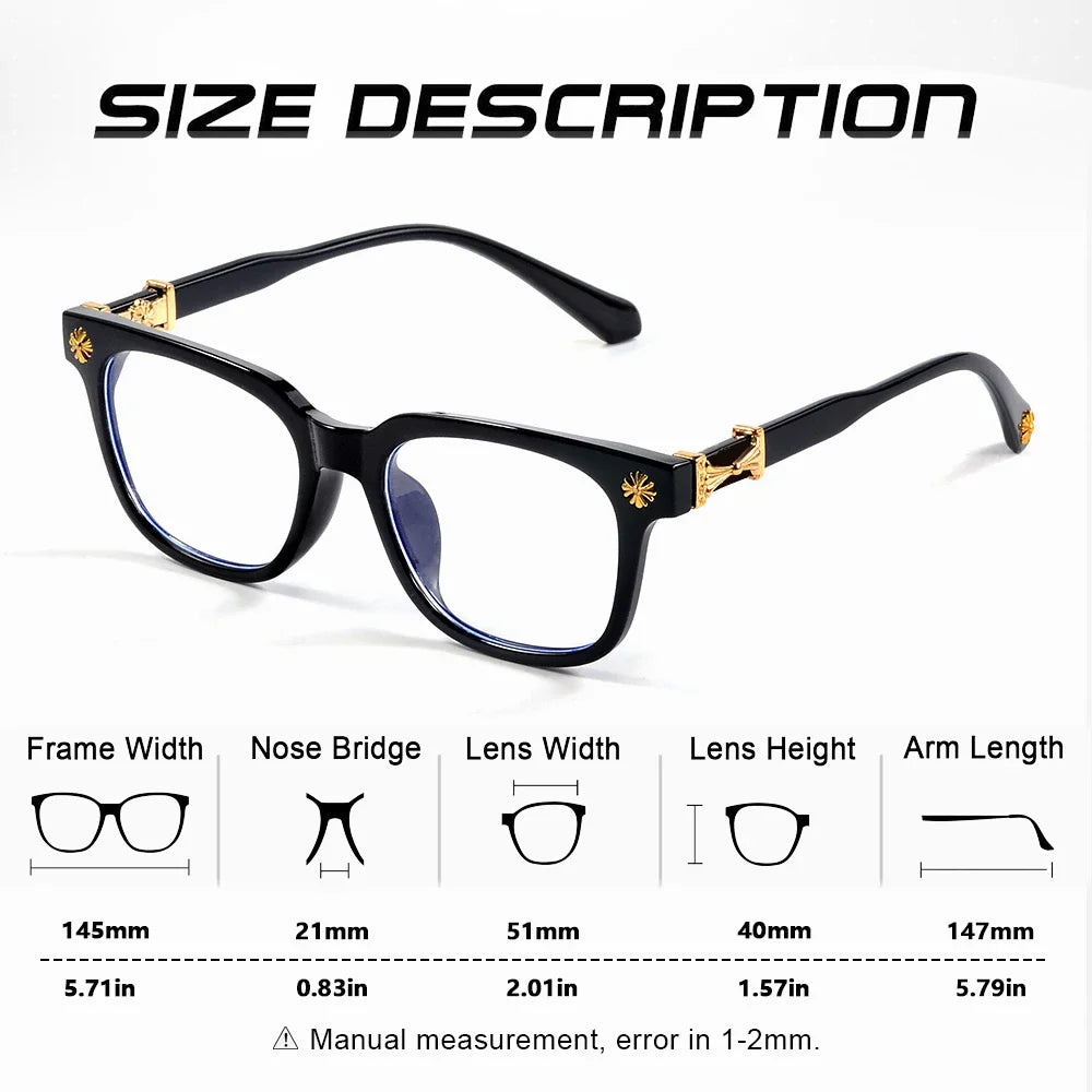 Light Blue Blocking Glasses Square Frame Unisex Computer Eyewear Fall 2026 Eye Strain Relief