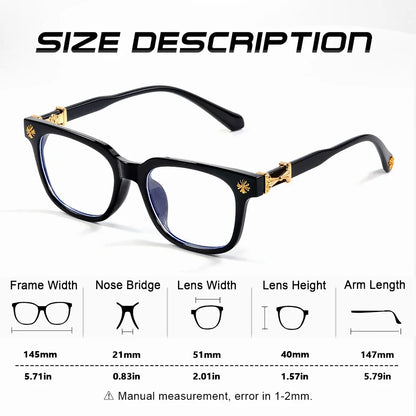 Light Blue Blocking Glasses Square Frame Unisex Computer Eyewear Fall 2026 Eye Strain Relief